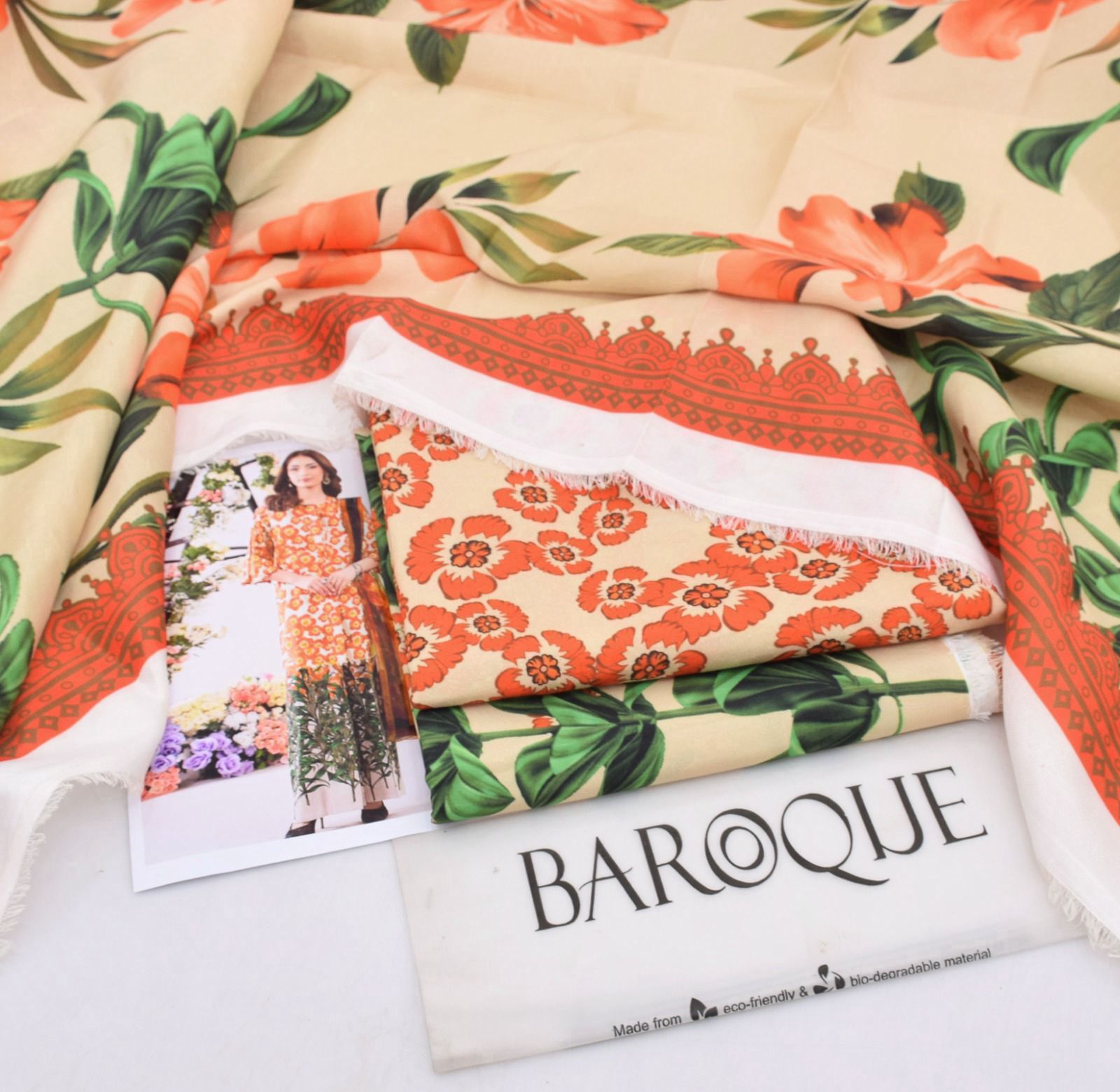 Classic Karandi 3pc Set – Shirt, Pants & Dupatta