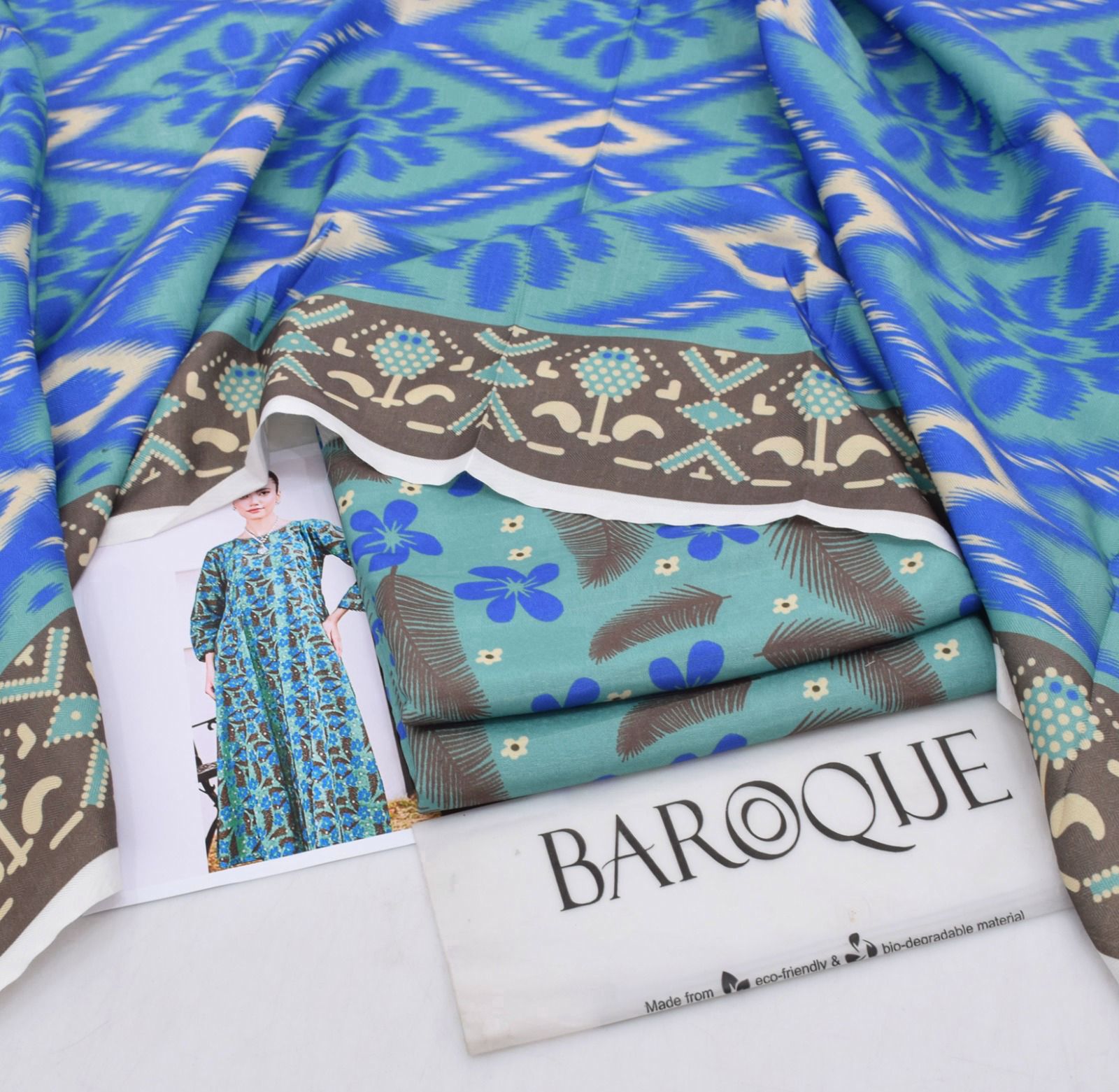 Classic Karandi 3pc Set – Shirt, Pants & Dupatta