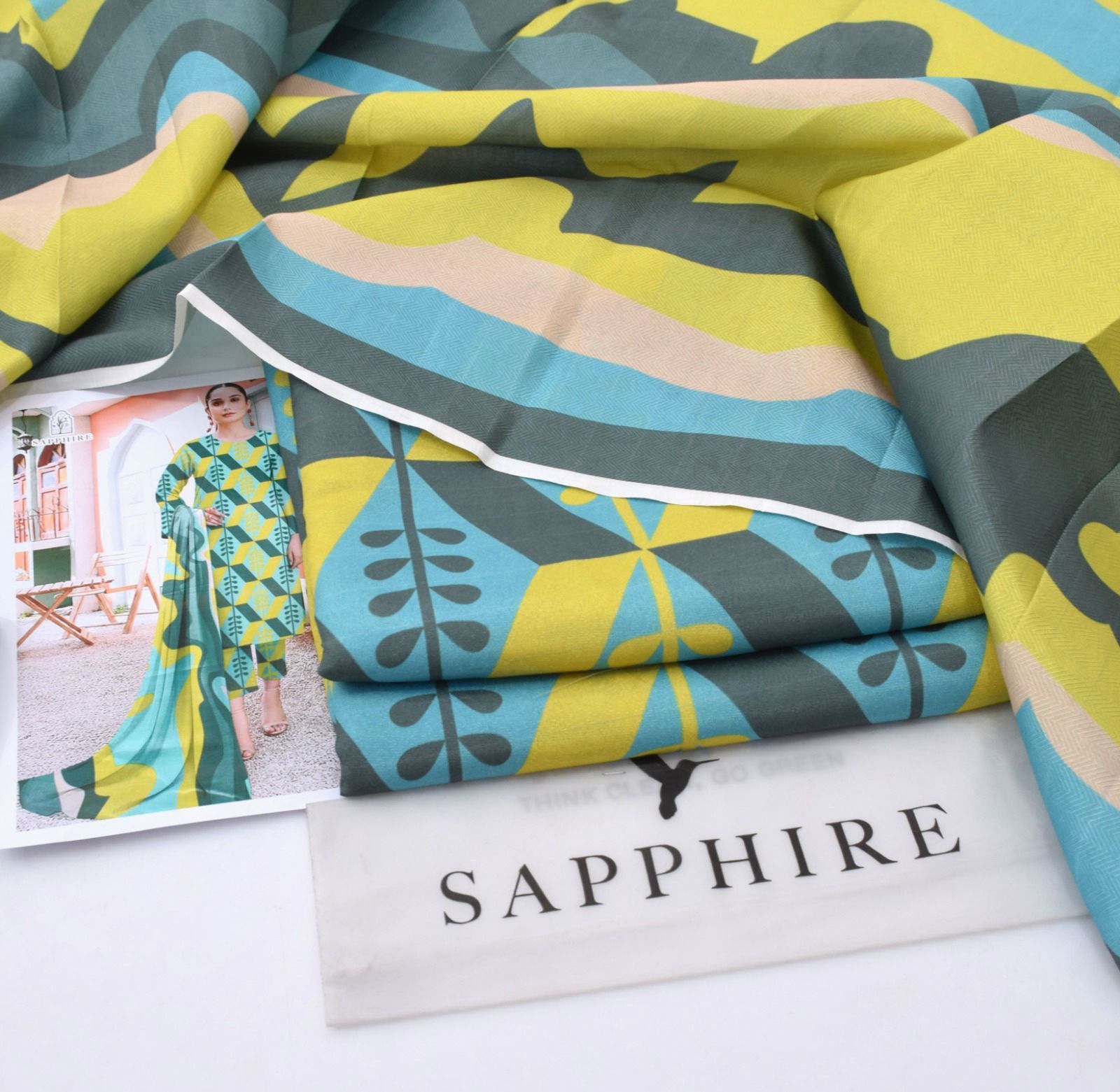 Classic Karandi 3pc Set – Shirt, Pants & Dupatta