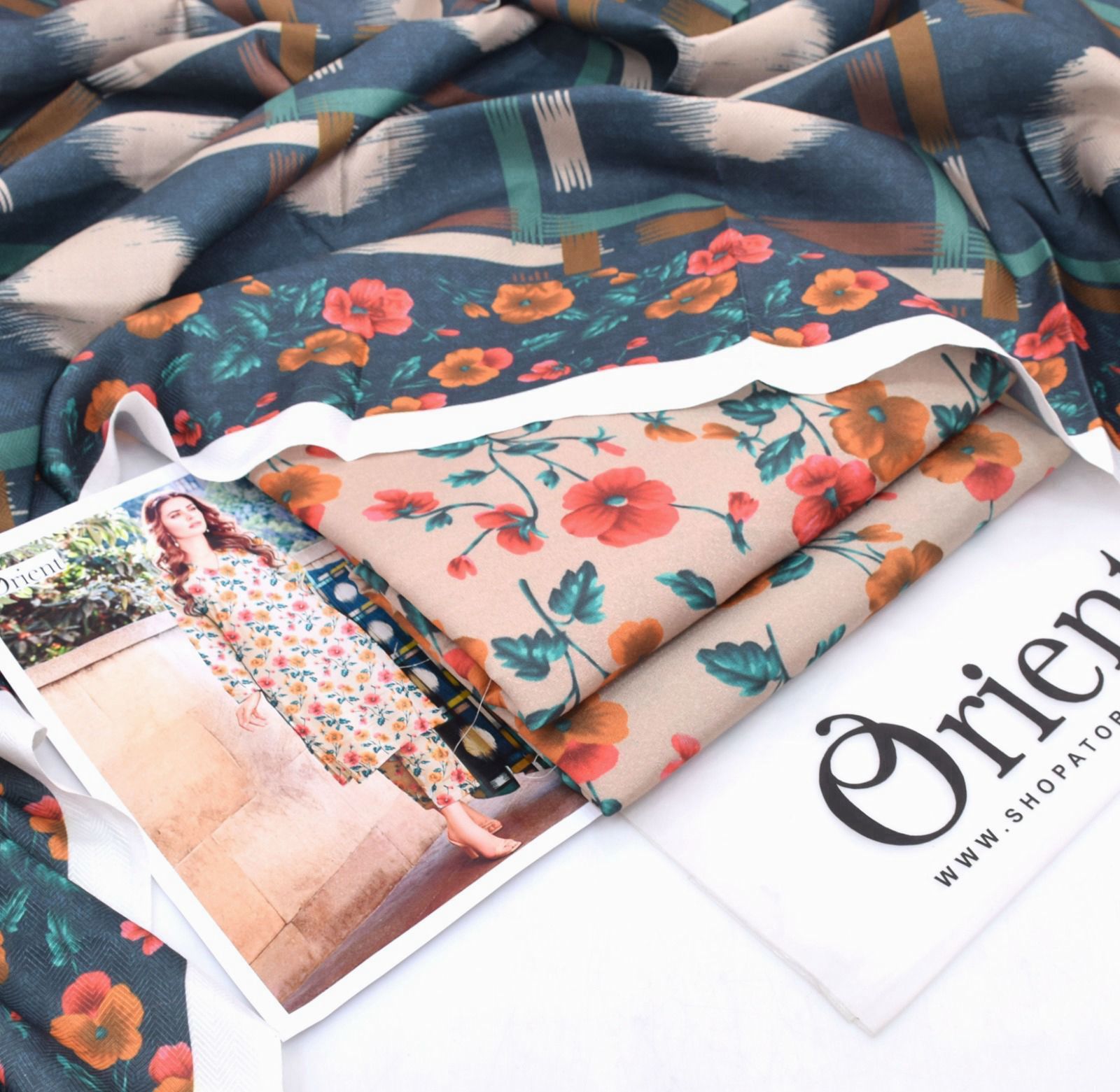 Classic Karandi 3pc Set – Shirt, Pants & Dupatta