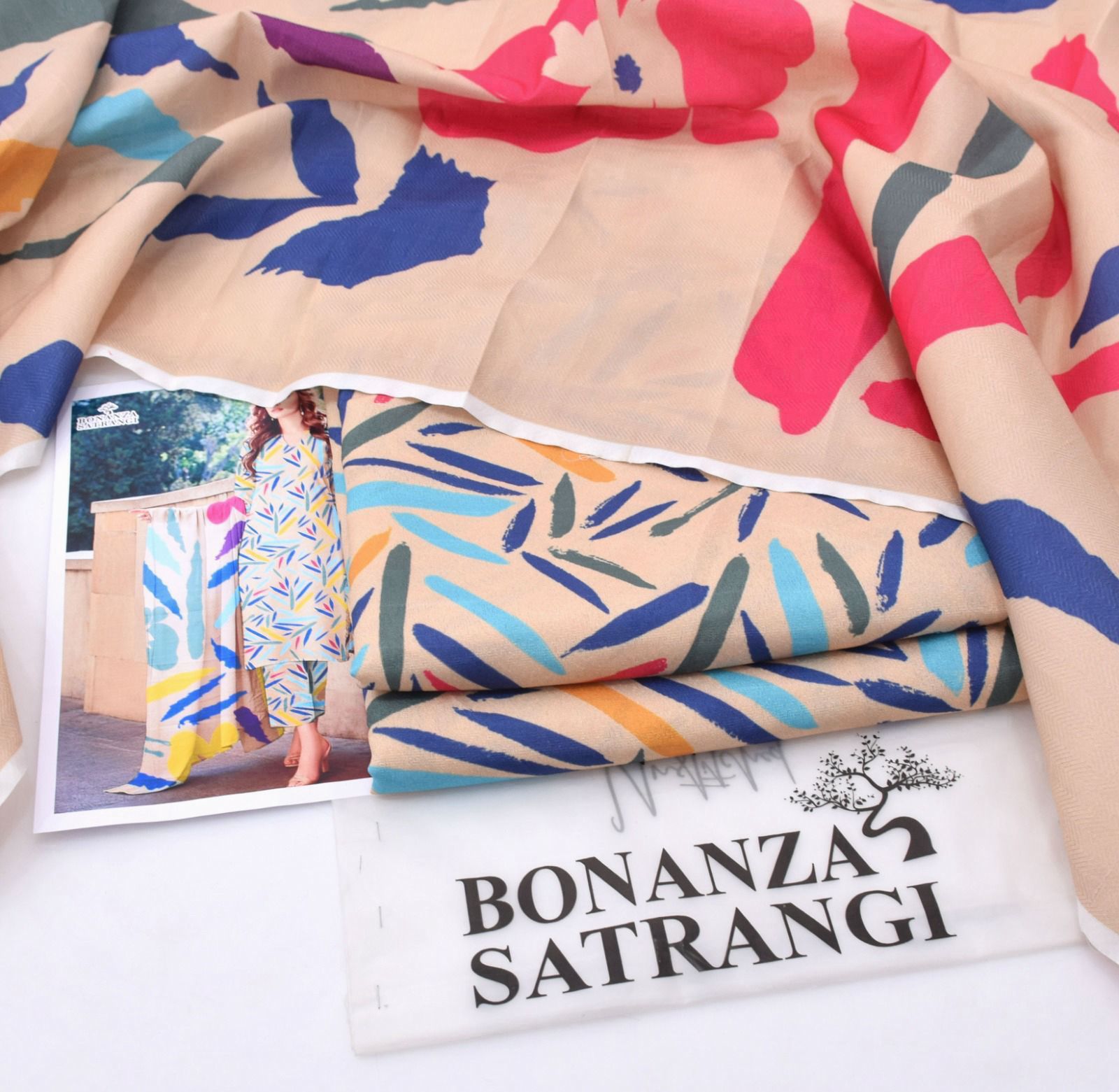 Classic Karandi 3pc Set – Shirt, Pants & Dupatta