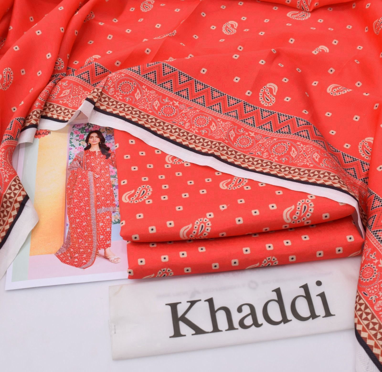 Classic Karandi 3pc Set – Shirt, Pants & Dupatta