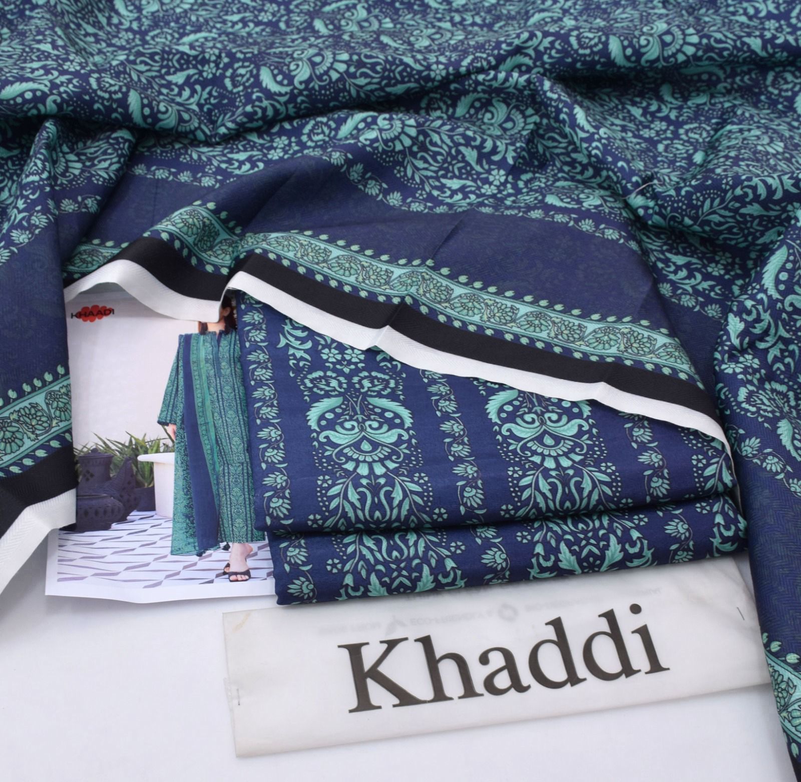 Classic Karandi 3pc Set – Shirt, Pants & Dupatta