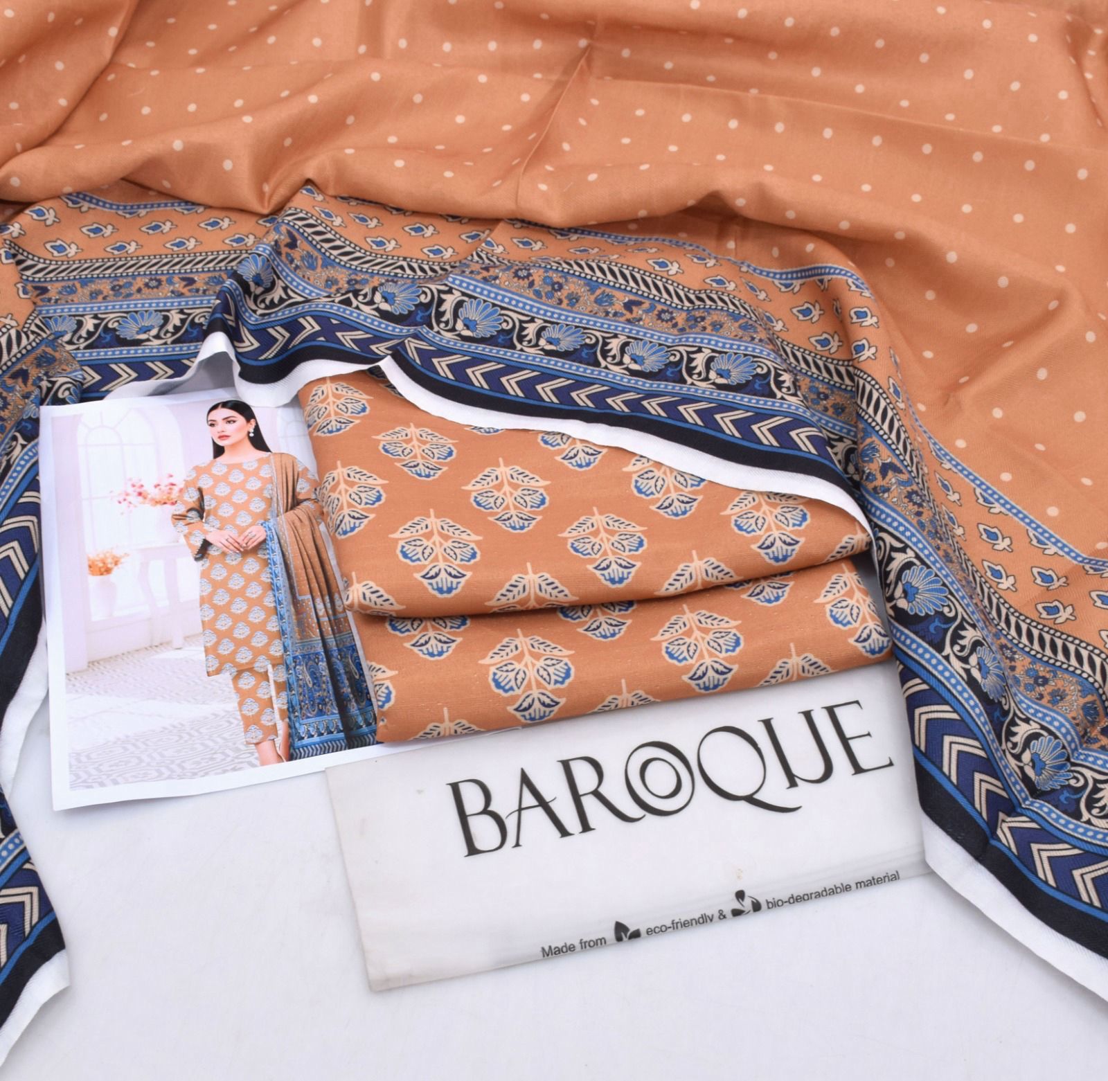 Premium Karandi 3-Piece Suit – Winter Collection