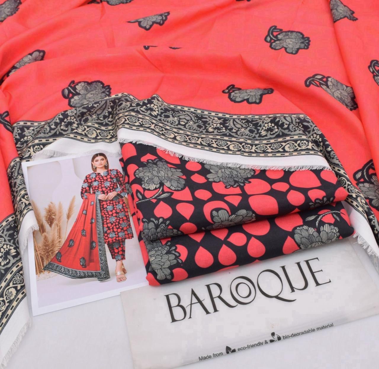 Premium Karandi 3-Piece Suit – Winter Collection