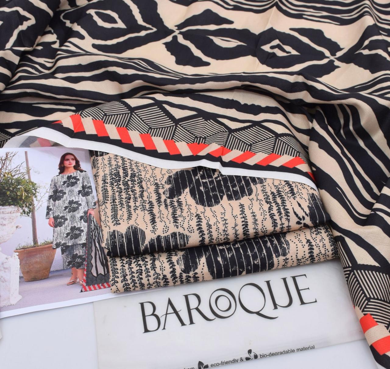 Premium Karandi 3-Piece Suit – Winter Collection