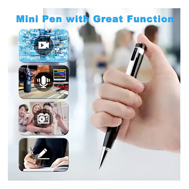 V7 HD Pen Camera with Audio, Motion Detection, Bluetooth & 1080p Video Recording